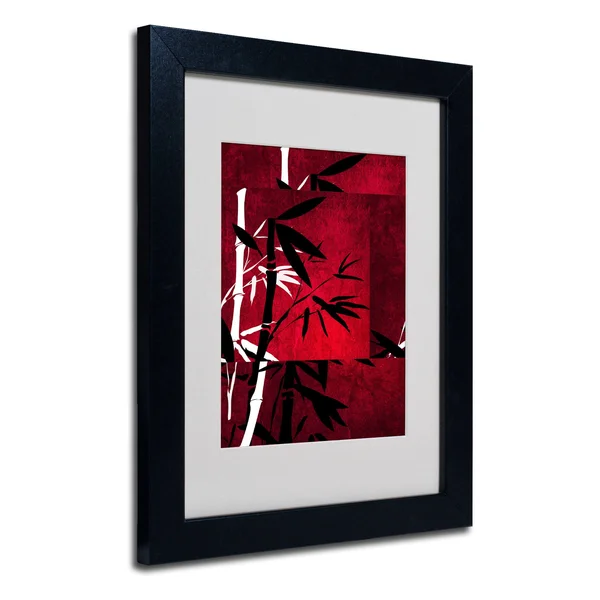 Trademark Fine Art Philippe Sainte-Laudy 'Bamboo Style' Matted Art Black Frame 11x14 Inches