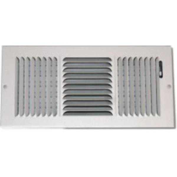 24x14 White 3-Way Stamped Vent Cover - Shoemaker 845-0 Series