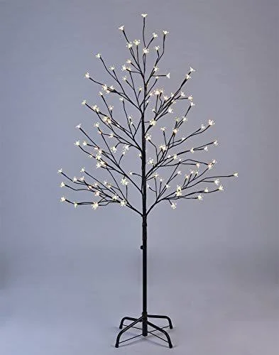 Lightshare 5ft LED Star Light Tree Warm Light Brown