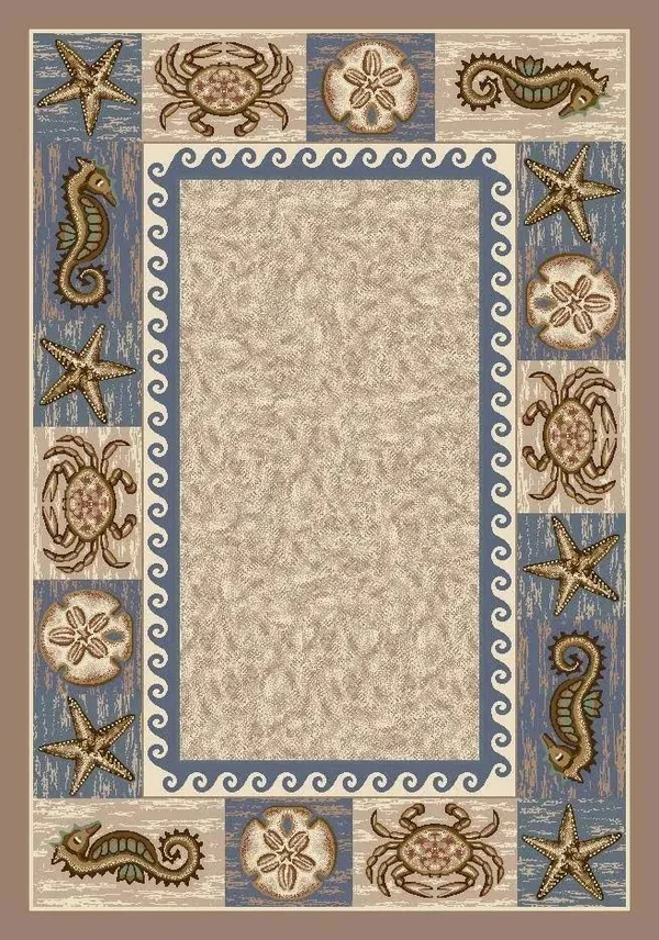 Milliken Sea Life Rectangle Area Rug - 7&8x22 x 10&9