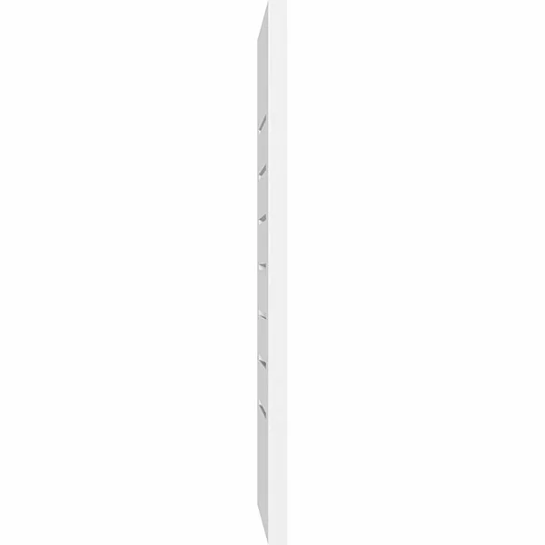Vertical Surface Mount: Functional, Standard Frame PVC Gable Vent Ekena Millwork Size: 34x22 W x 18x22 L