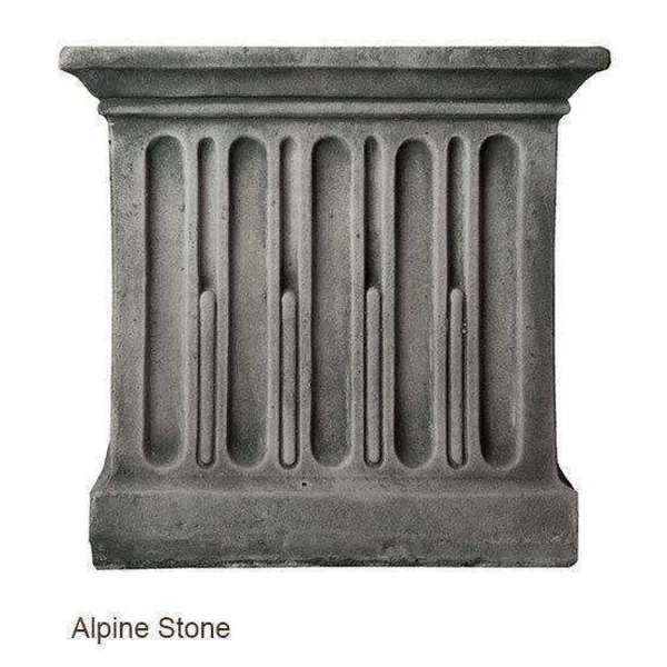 Campania International Sagano Cast Stone Backless Garden Bench Brownstone