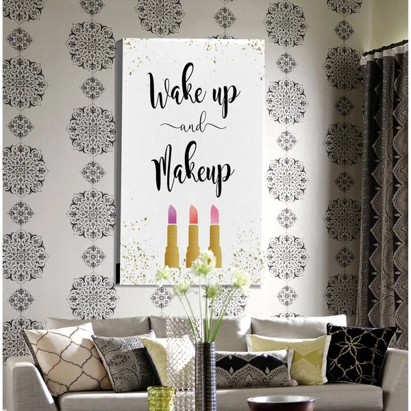 Wake Up & Makeup -Premium Gallery Wrapped Canvas - 24 x 36