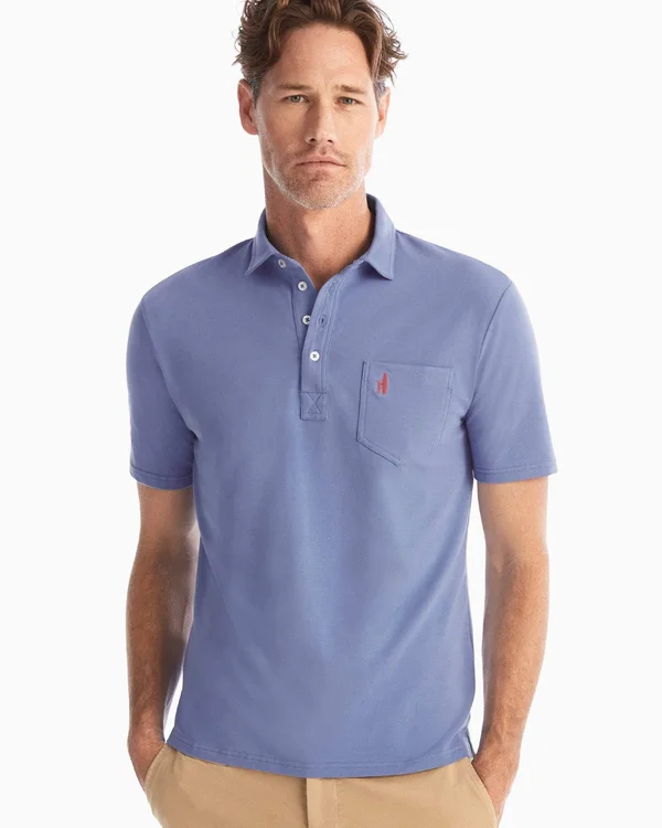 Johnnie-O The Original 4-Button Polo Shirt in Aster - Size: Medium