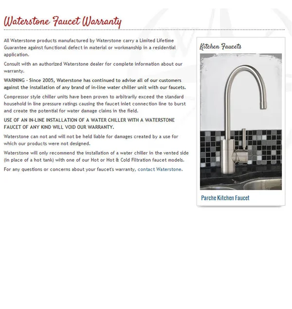 Waterstone 1200C-DAMB Hampton Cold Only Filtration Faucet - Lever Handle Distressed American Bronze
