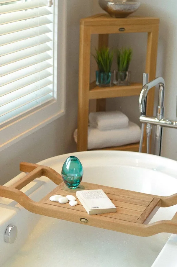 ARB Teak Specialties Coach Bath Tub Seat- Caddy - 34.5 Inches