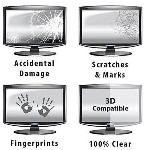 SaharaCase - ZeroDamage 65x22 TV Screen Protector - Clear