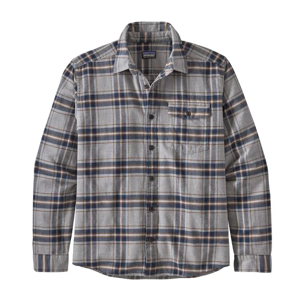 Patagonia Lightweight Fjord Flannel Shirt - Men's Lawrence/Salt Grey - XL