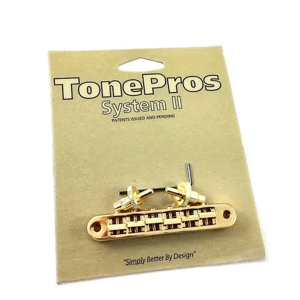 TonePros TP6R-G Tune-O-Matic Bridge with Roller Saddles