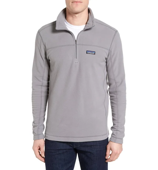 Patagonia Men's Micro D Fleece Pullover - XL - Feather Grey