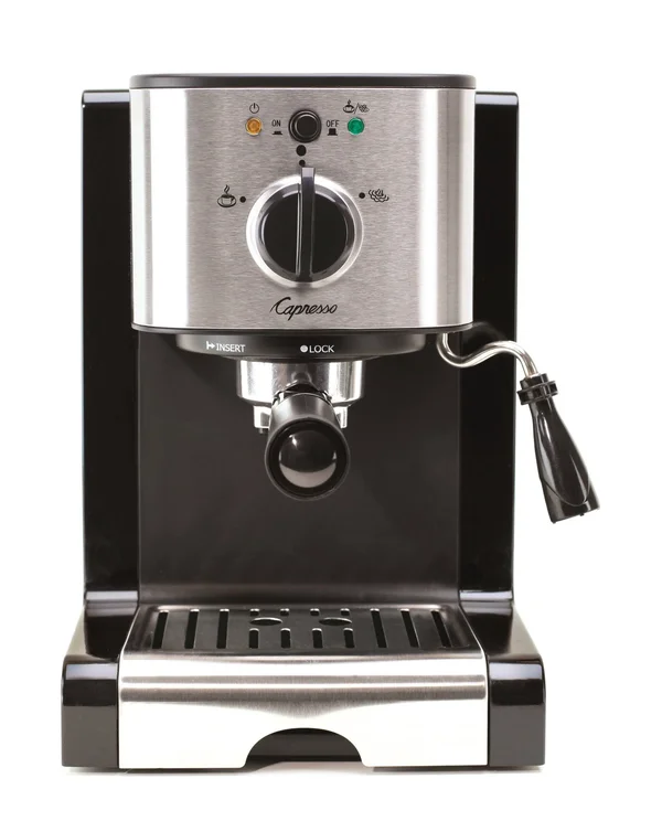 Capresso EC100 Espresso and Cappuccino Machine - Black/Silver