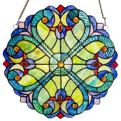 Tiffany Stained Glass Window Panel Astoria Grand