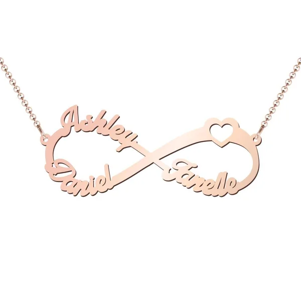 14K Rose Gold Love to Infinity Pendant