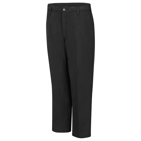 Workrite Pants - 50 in, Black, Zipper and Button Fp52bk