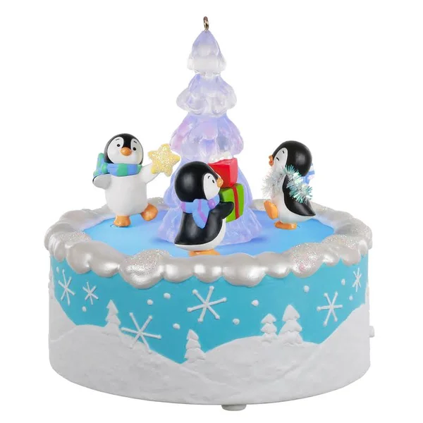 Hallmark Playful Penguins Musical Ornament with Light and Motion