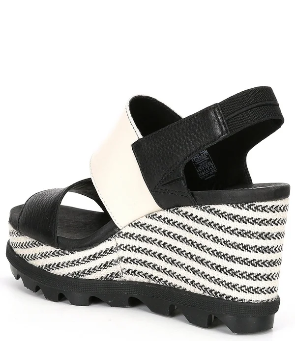 Sorel Women's Joanie II Slingback Wedge Sandals - Black