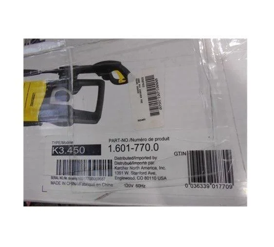 Karcher K3.450 1800 PSI Electric Pressure Washer