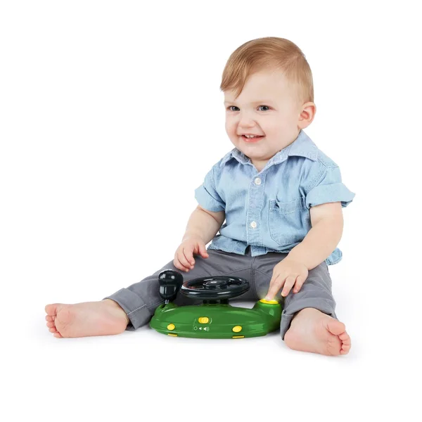 Bright Starts 3 Ways to Play John Deere Gator Baby Walker with Activity Station Green