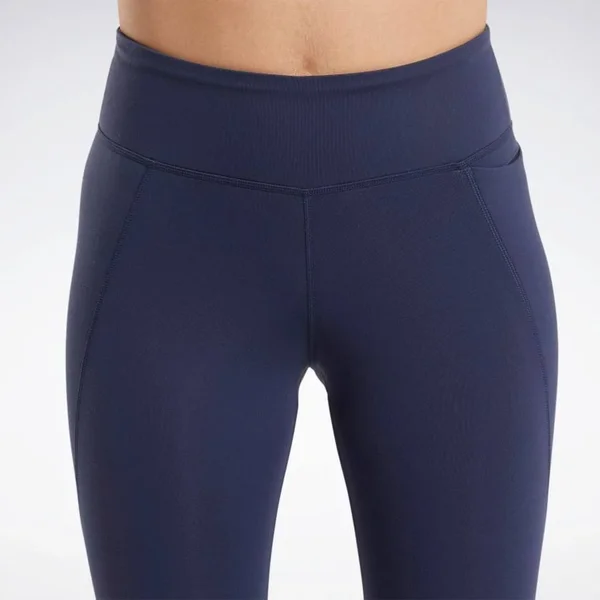 Reebok Women's Lux 2 Graphic Training Tights in Blue/Vector Navy Size X-Small - Polyester/Spandex/Jacquard