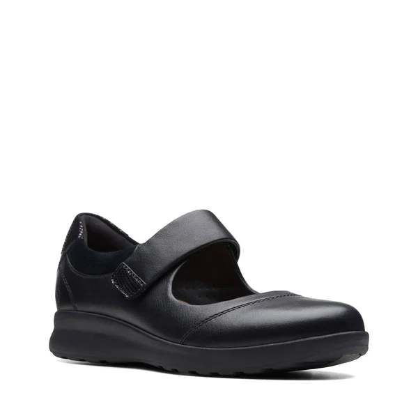 Women's Clarks Un Adorn Strap Mary Jane - Size: 10, Black