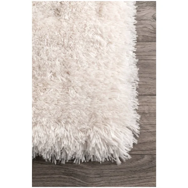 nuLOOM Kristan Hand Tufted Shag Runner Rug - 2& 6x22 x 8&, Ivory