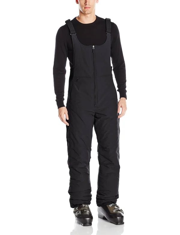 White Sierra Men's Toboggan Insulated Bib Black Small