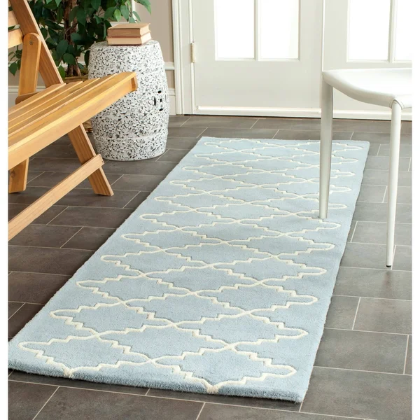 Safavieh 6& x 9& Chatham CHT721B Blue - Ivory Rug