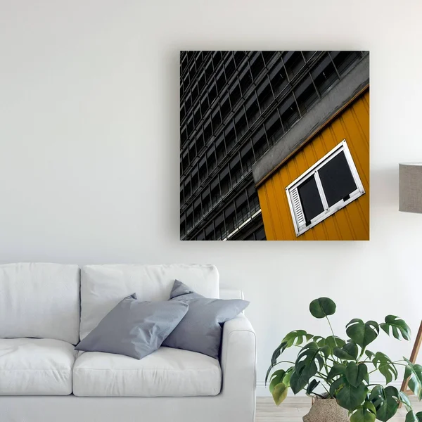 Gilbert Claes 'The Yard Shack' Canvas Art - 24x24