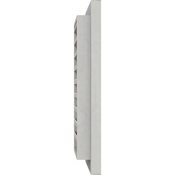 Ekena Millwork GVWVE32X3200RFPWR 32x22W x 32x22H Vertical Gable Vent (37x22W x 37x22H Frame Size): Primed, Functional, Rough Saw