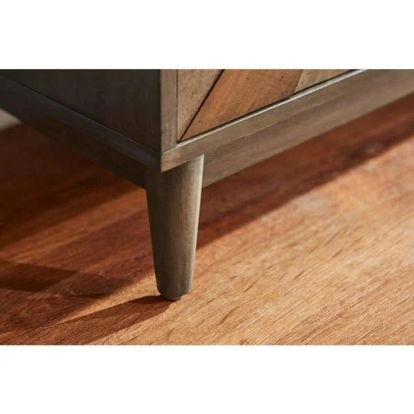 Home Decorators Collection Smoke Brown Wood Accent Cabinet with Dimensional Star 03297