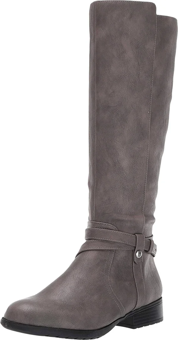 LifeStride Xtrovert Women's Riding Boots - Size: 7 Wide, Grey