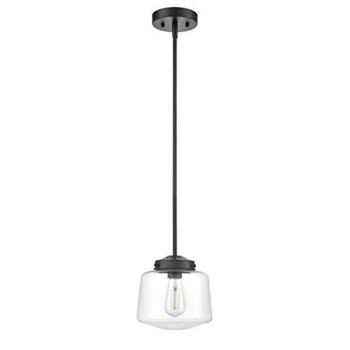 Scolare Vintage Pendant Light - Black Kitchen Island Light with LED Bulb LL-P274