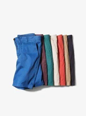 Michael Kors Mens Spring Stretch Casual Chino Shorts, Blue, 30