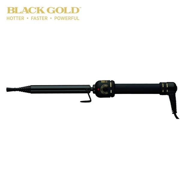 Hot Tools Professional Black Gold Spiral Curling Iron + Wand - 3/4 inch
