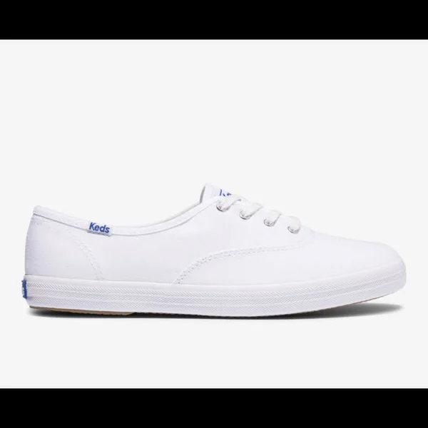 Keds Champion Feat. Organic Cotton White - Size 11XW Women's Shoes