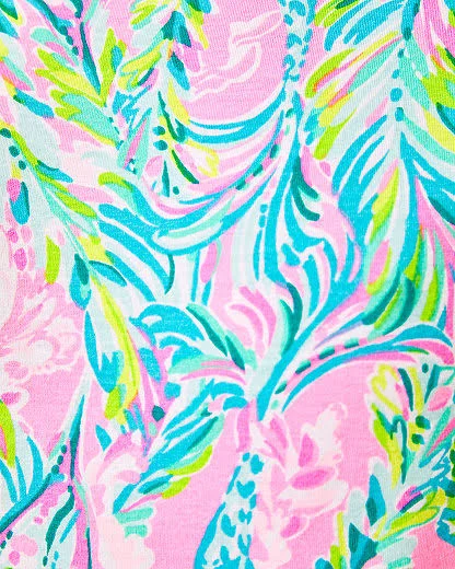 Lilly Pulitzer Womens Finn Top (Multi Unicorn of The Sea) (Size XL)