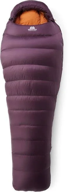 Mountain Equipment Helium 800 Long Sleeping Bag Purple - Reg/Left Zip