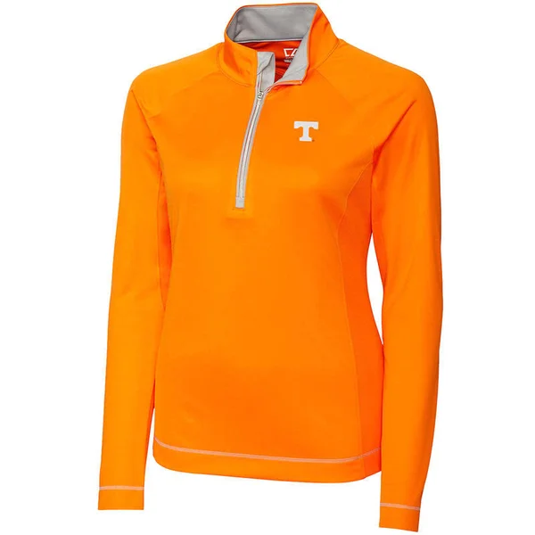Cutter & Buck Tennessee Volunteers Women's Orange Evolve DryTec Half-Zip Jacket Size: Small
