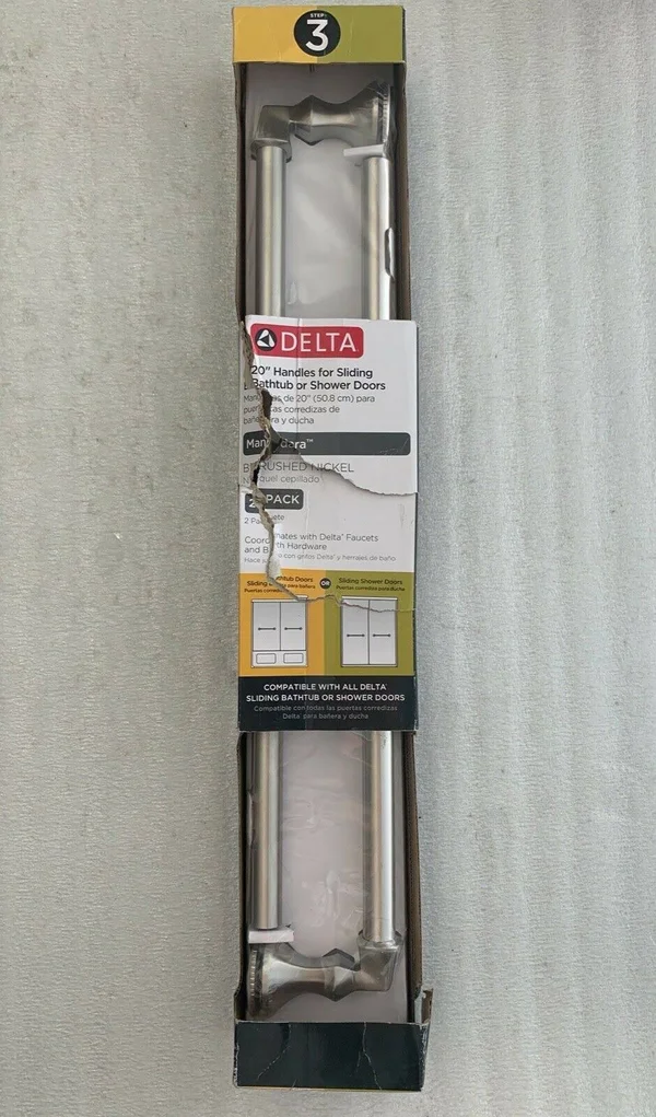 Delta Mandara 20 in. Handle for Sliding Shower or Bathtub DOOR - Nickel