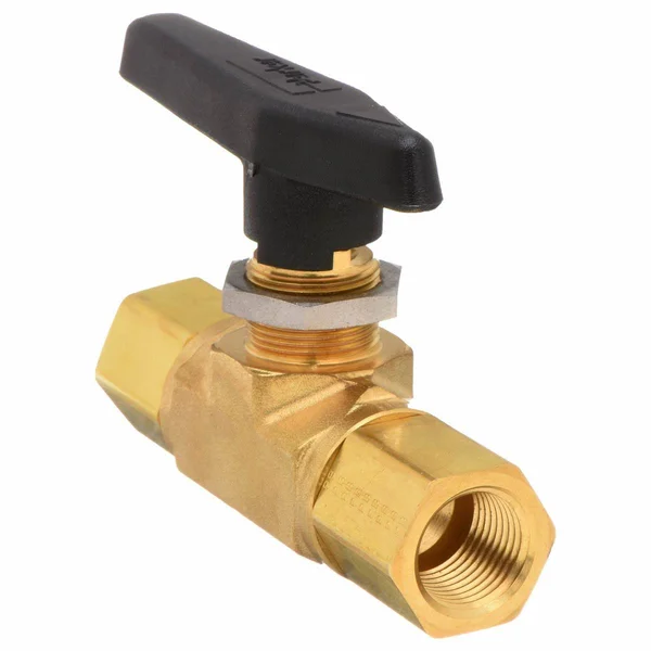 Parker 4F-B6LJ2-BP 1/4x22 FNPT Brass Mini Ball Valve Inline