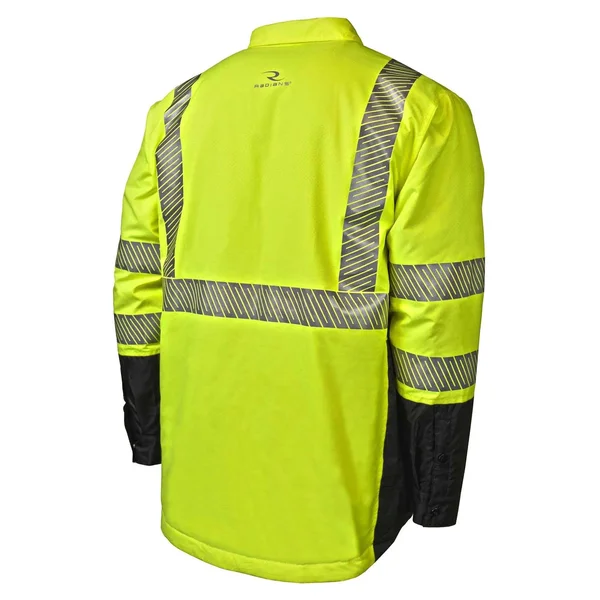 Radians SJ03-3SGR-M Ripstop Quilted Wind Shirt - Type R Class 3, Size Medium