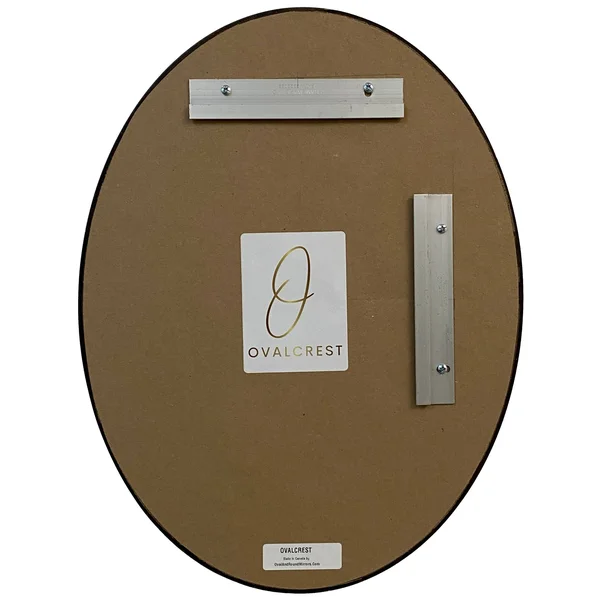 Singapore Framed Oval Mirror - Silver Spray - 24 5/8x22x36 5/8x22