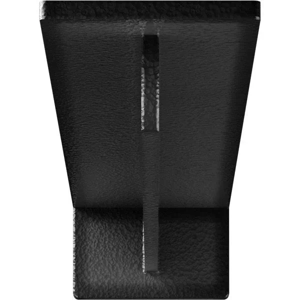 Ekena Millwork BKTM03X18X02HEHSV 3x22W x 18x22D x 2x22H Heaton Hidden Support Steel Bracket w/ 14x22 Support Depth, Hammered Sil