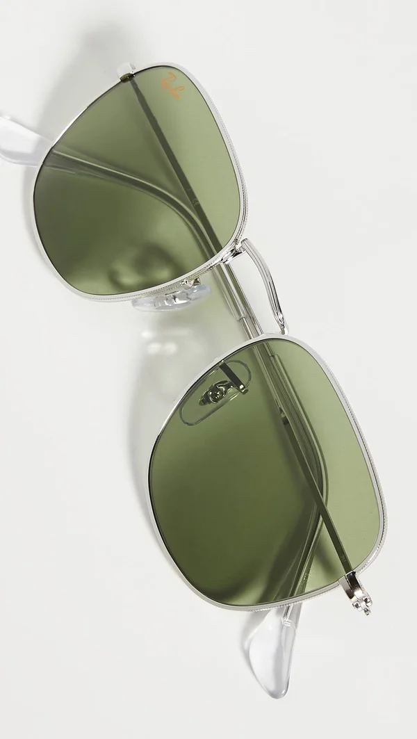 Ray Ban RB3857 Frank Sunglasses - 91984E Silver/Bottle Green