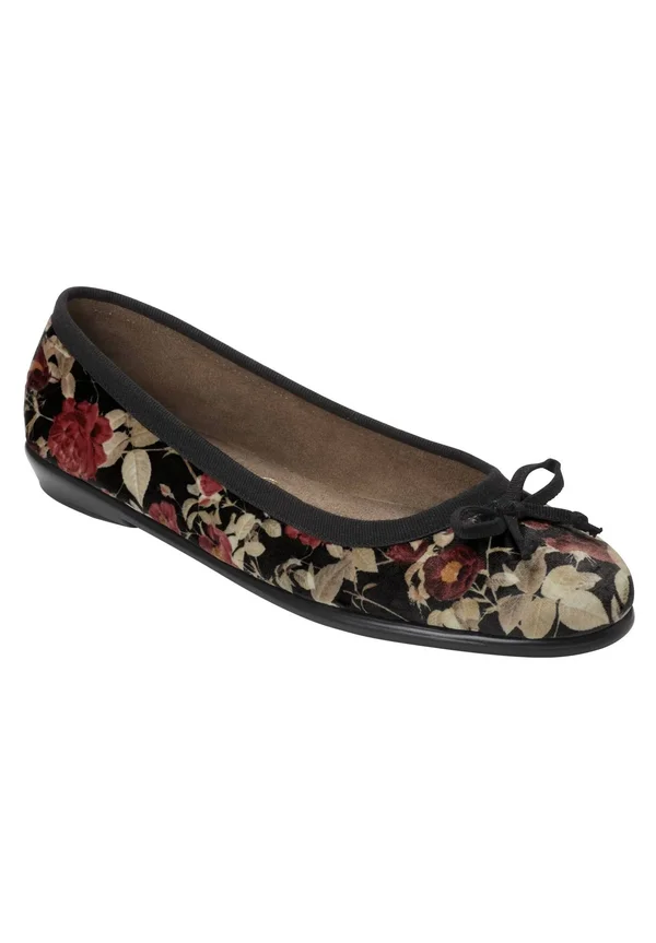 Aerosoles Fast Bet Ballet Flat - Black Floral (10.5 W)