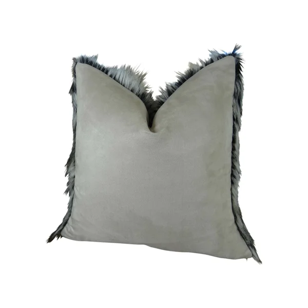 Plutus Siberian Faux Husky Handmade Throw Pillow 22x22 x 22x22