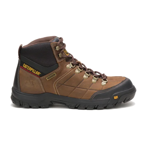 Men's Caterpillar Threshold Waterproof Boot, Size: 9.5, Brown