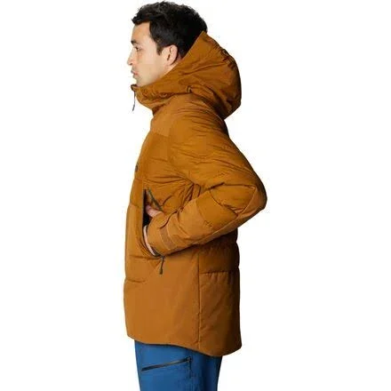 Mountain Hardwear Direct North GTX Windstopper Down Jacket - Men's Golden Brown, XL
