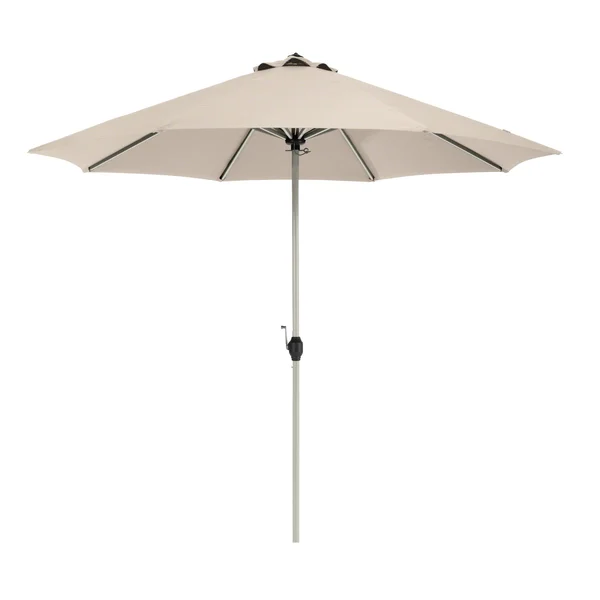 Classic Accessories Montlake FadeSafe 9& Round Aluminum Patio Umbrella - Antique Beige