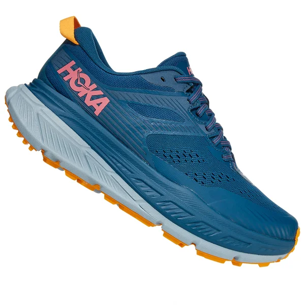 Hoka One One Women's Stinson ATR 6 Shoe - 5.5 - Moroccan Blue - Saffron